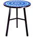 Better Homes and Gardens Beautiful Camrose Farmhouse Natural Blue Color Mosaic Tiles Bistro Table