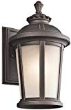 Kichler 49410RZ Ralston Outdoor Wall 1-Light, Rubbed Bronze For Sale