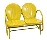 Rich Pacific Sunshine Yellow Retro Metal Tulip Double Glider Review