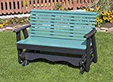 4FT-ARUBA BLUE-POLY LUMBER ROLL BACK Porch GLIDER Heavy Duty EVERLASTING PolyTuf HDPE – MADE IN USA – AMISH CRAFTED Review
