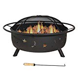 Cheap Sunnydaze 42 Inch Large Fire Pit with Spark Screen, Outdoor Wood-Burning, Cosmic Design Cheap Sunnydaze 42 Inch Large Fire Pit with Spark Screen, Outdoor Wood-Burning, Cosmic Design
