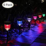 GELOO Solar Lights Outdoor, 6 Pack Outdoor Garden Lights Solar Pathway Lights Landscape Lighting Weatherproof Auto On/Off for Garden Lawn Patio Yard Walkway Sidewalk Driveway For Sale