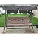 Garden Winds Flat Roof 3-Person Swing Replacement Canopy