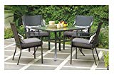 Mainstays Alexandra Square 5-Piece Patio Dining Set, Seats 4 For Sale