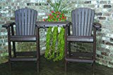 Perfect Choice Bar Height Tete-a-Tete Set, Mocha