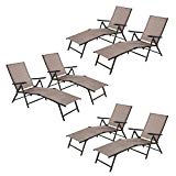 Cloud Mountain Adjustable Chaise Lounge Chair Recliner Outdoor Folding Lounge Chair Chaise Lounge Chair Recliner Patio Pool Sun Loungers Chair, 6 Packs Review Cloud Mountain Adjustable Chaise Lounge Chair Recliner Outdoor Folding Lounge Chair Chaise Lounge Chair Recliner Patio Pool Sun Loungers Chair, 6 Packs Review