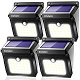 Solar Motion Sensor Lights Outdoor, ZOOKKI 28 LEDs Waterproof Solar Powered Wall Lights, Wireless Security Night Lights for Outdoor Garden Patio Yard Deck Garage Driveway Porch Fence 4 Pack Solar Motion Sensor Lights Outdoor, ZOOKKI 28 LEDs Waterproof Solar Powered Wall Lights, Wireless Security Night Lights for Outdoor Garden Patio Yard Deck Garage Driveway Porch Fence 4 Pack