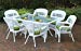 Tortuga US PSD-66-WH MONTL 7 Piece Portside Dining Set with Coastal White Wicker