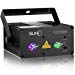 SUNY Laser Lights 12 Gobos in Blue Red Laser Light Green Stars Mixed Effect Stage Lighting Party Music Laser Projector Remote Control Sound Activated Dance Home Decoration Xmas Holiday DJ Light Show