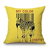 Jagfhhs Pillow Covers Of Zebra Best Fit For Bar Christmas Club Bar Seat Deck Chair Father Double Sides 20×20 inch