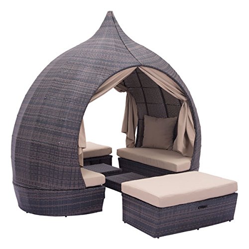 Zuo Modern Majorca Daybed, Brown/Beige