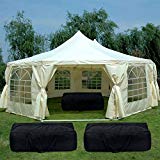 Quictent 29′ x 21′ Heavy Duty Decagonal Party Wedding Tent Gazebo Canopy with 4 Carry Bags For Sale