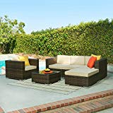 The-Hom Caribe 4 Piece Wicker Outdoor Sofa Set in Dark Brown Review