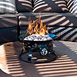 Cheap Sunward Patio Portable Outdoor 58,000 BTU Propane Fire Pit / 19″ Fire Bowl/Lava Rocks, Carry Handle, Lid and Weather Resistant Bag Included!