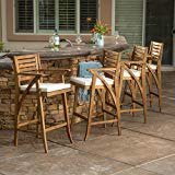 Cheap Christopher Knight Home 299836 Hermosa Barstool (Set of 4), Teak Finish
