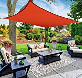 Sun Shade Sail Canopy, Rectangle, Red, 12' x 16' Sun Shade Sail Canopy, Rectangle, Red, 12' x 16'