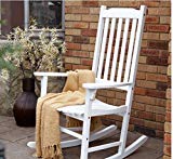Coral Coast Indoor or Outdoor Mission Slat Rocking Chair White Review